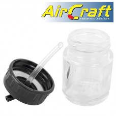 GLASS JAR WITH 22CC 45 DEG SPOUT FOR AIRBRUSH